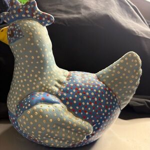 Vintage Polka Dot Chicken Decor